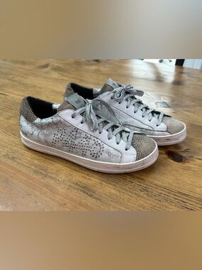 P448 Naicut Croco /Ocelot Print Leopard John Sneakers